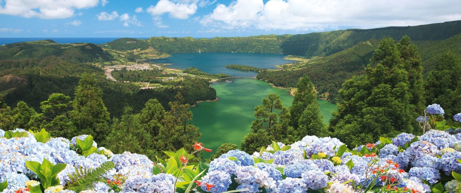 Paysage protégé du bassin de Sete Cidades et des lacs Vert et Bleu, île de São Miguel